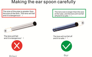 Ear Cleaning Endoscope Spoon Diagnostic Tool Ear Cleaner 3 in 1