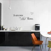 Load image into Gallery viewer, Kitchen is Heart of the Home Letter Pattern Wall Sticker Removable DIY wall art