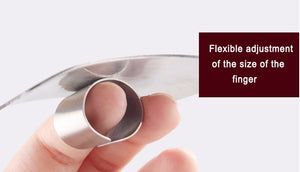 Finger Guard & Protector for Cutting and Chopping - Stainless Steel Slicing Kitchen Tool