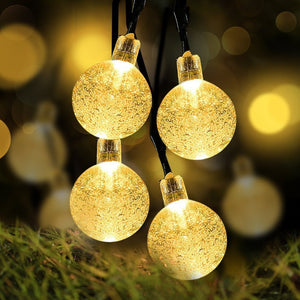 50 LED Solar BULB String Lights