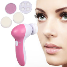 Load image into Gallery viewer, 5 in 1 Electric Body Face Wash Machine Cleaning Beauty Massager Brush Set