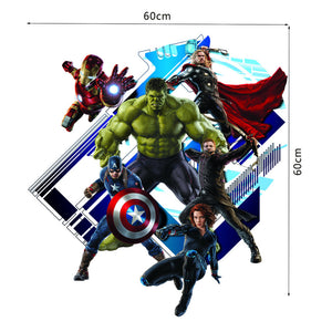 Super Hero Avengers Wallpaper Poster Wall Sticker