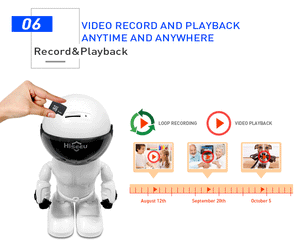 1080P Wifi Camera Robot Style Baby Monitor