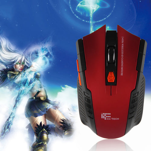 2.4Ghz Mini Wireless Optical Gaming Mouse Red