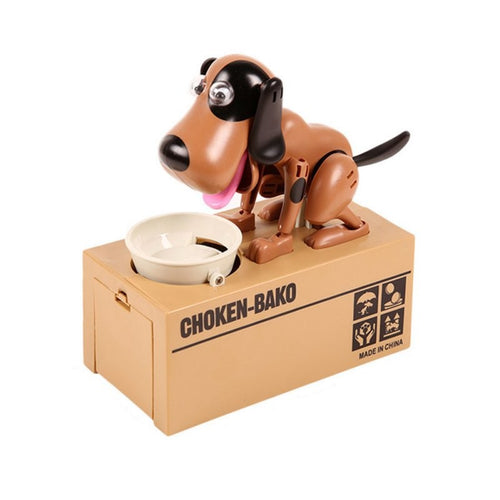 Dog Bank Doggy Coin Bank Canine Money Box Brown