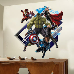 Super Hero Avengers Wallpaper Poster Wall Sticker