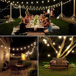 50 LED Solar BULB String Lights