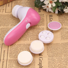 Load image into Gallery viewer, 5 in 1 Electric Body Face Wash Machine Cleaning Beauty Massager Brush Set