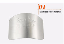 Load image into Gallery viewer, Finger Guard &amp; Protector for Cutting and Chopping - Stainless Steel Slicing Kitchen Tool