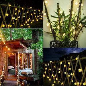 50 LED Solar BULB String Lights