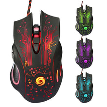 Load image into Gallery viewer, 3200DPI LED Optical Wired Gaming Mouse Professional Game Player Mice For PC Laptop Notebook