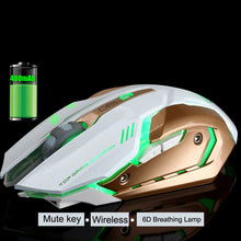 Load image into Gallery viewer, Wireless mouse Rechargeable T1 Silent LED USB Optical Gaming Mouse