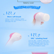 Load image into Gallery viewer, 5 in 1 Electric Body Face Wash Machine Cleaning Beauty Massager Brush Set