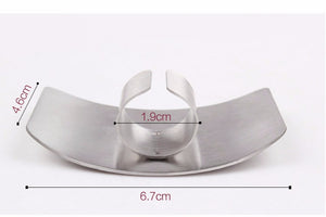 Finger Guard & Protector for Cutting and Chopping - Stainless Steel Slicing Kitchen Tool