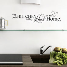 Load image into Gallery viewer, Kitchen is Heart of the Home Letter Pattern Wall Sticker Removable DIY wall art