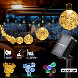 50 LED Solar BULB String Lights