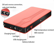 Load image into Gallery viewer, Car Jump Starter Power Bank Led Torch 4 in 1