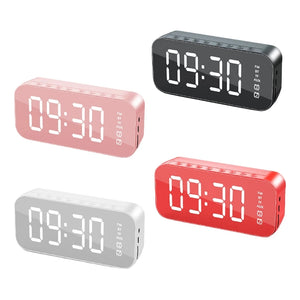 Mirror Alarm Clock Bluetooth Speakers