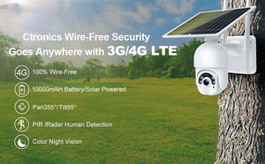 4G Solar PTZ Camera 1080P HD