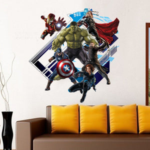 Super Hero Avengers Wallpaper Poster Wall Sticker