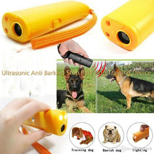 3 in 1 Anti Barking Stop Bark Dog Training LED Ultrasonic Device Repeller