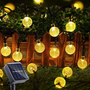 50 LED Solar BULB String Lights