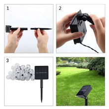 Load image into Gallery viewer, 50 LED Solar BULB String Lights