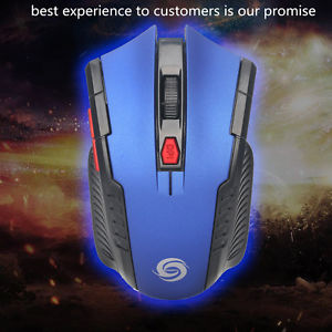 2.4Ghz Mini Wireless Optical Gaming Mouse Blue